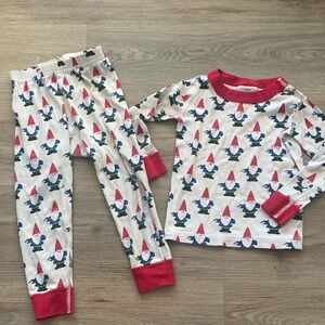 3T Gnome Holiday Christmas Long Sleeve Pants Pajamas Pjs Unisex Hanna Andersson